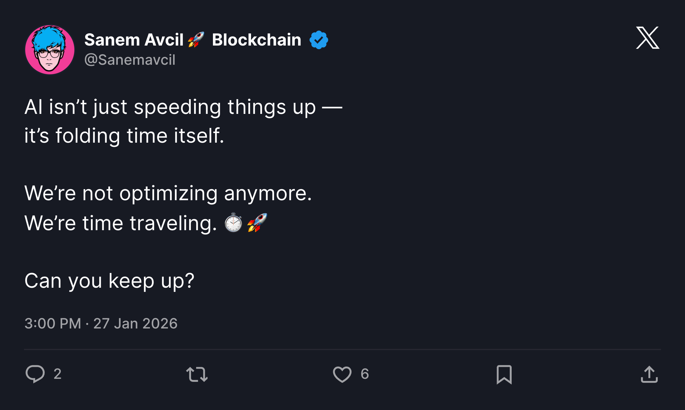 X post screenshot from Sanem Avcil